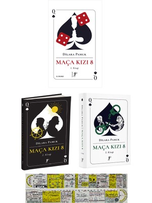 Maça Kızı 8 1.Kitap - Maça Kızı 8 2. Kitap  -Maça Kızı 8 2. Kitap -  Dilara Pamuk + Matematik Öğreten Cetvel