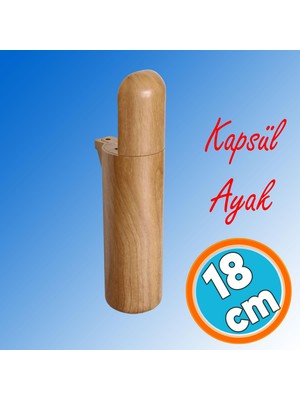 Nzb Mobilya Kanepe Tv Ünitesi Koltuk Ayağı Baza Ayakları Ahşap Ceviz Desenli 18 cm