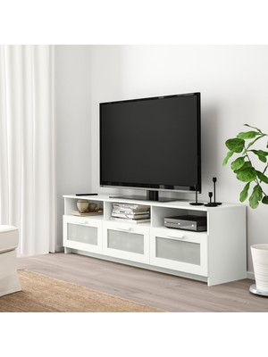 IKEA Tv Sehpası, Beyaz, 180X53 cm