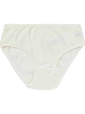 Civil Girls Kız Çocuk Külot 2-10 Yaş Ekru-Somon