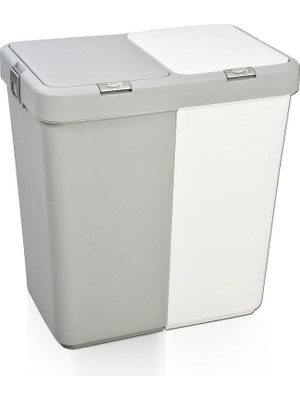 Motek Çok Amaçlı Çift Bölmeli 80 Litre Çamaşır - Kirli Sepeti