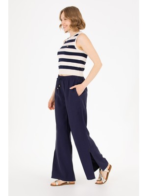 U.S. Polo Assn. Kadın Lacivert Pantolon (Kanvas-Chino) 50263197-VR033