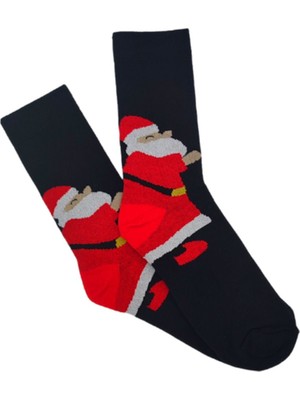 Bonapart Özel Koleksiyon Unisex Yılbaşı Noel Merry Christmas Happy Classic Soket Çorap