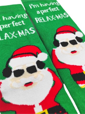 Bonapart Özel Koleksiyon Unisex Yılbaşı Noel Merry Christmas Happy Relax Mas Soket Çorap