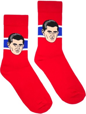 Happy Socks Ithal Özel Seri Unisex Major League Socks Roket Richard Renkli Soket Çorap