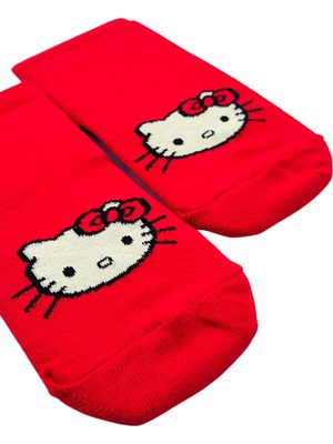 Bonapart Unisex Hello Kitty Renkli Patik Çorap