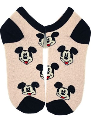 Bonapart Unisex Mickey Renkli Patik Çorap