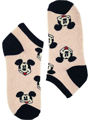 Bonapart Unisex Mickey Renkli Patik Çorap