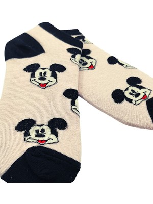 Bonapart Unisex Mickey Renkli Patik Çorap