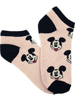 Bonapart Unisex Mickey Renkli Patik Çorap