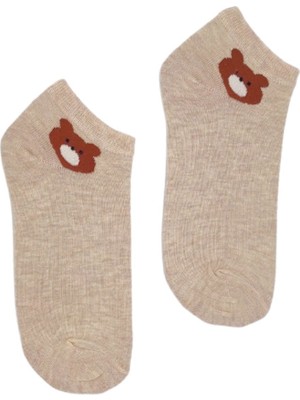 Bonapart Unisex Happy Bear Renkli Patik Çorap