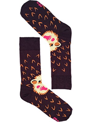 Happy Socks Ithal Özel Seri Renkli Soket Happy Eyeleash Çorap