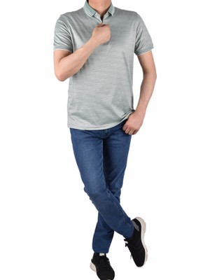 Raymons RYM-7620 Fermuarlı Polo Yaka Tişört/yeşil/l