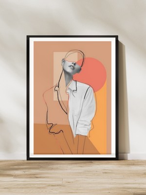 Decotorium Çerçeveli Tablo Abstract Serisi Mdf Tablo ABS/007