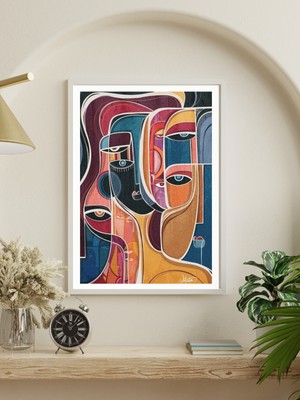 Decotorium Çerçeveli Tablo Abstract Serisi Mdf Tablo ABS/009