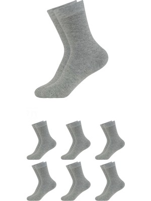 Eyon Socks Bambu Erkek 3 Siyah, 3 Gri Soket Çorap (Burun Dikişsiz, Yıkamalı)