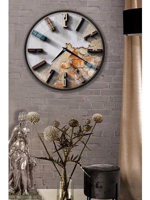 Emya Home 3D Stone Duvar Saati - 29 cm