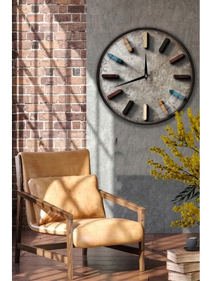 Emya Home 3D Stone Duvar Saati - 29 cm