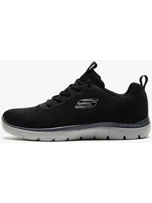 Skechers Siyah - Gri Erkek Lifestyle Ayakkabı 232395TK Bkcc Summits Beden: 44