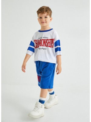 Koton Baskılı Beyaz Erkek Çocuk T-Shirt 4SKB10540TK