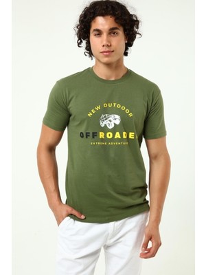 New Outdoor Off Roader T-Shirt Yeşil