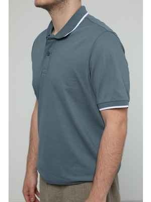 Jsco Hscstore Erkek Polo Yakalı Petrol T-Shirt- 8421