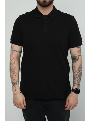 Jsco Hscstore Erkek Polo Yakalı Siyah T-Shirt- 8420