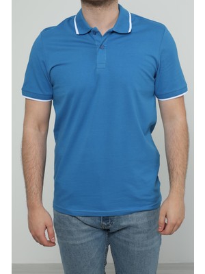 Jsco Hscstore Erkek Polo Yakalı Mavi T-Shirt- 8421