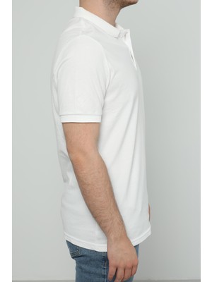 Jsco Hscstore Erkek Polo Yakalı Beyaz T-Shirt- 8420