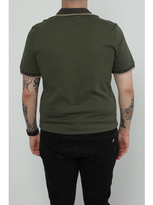 Jsco Hscstore Erkek Polo Yakalı Haki T-Shirt- 8421