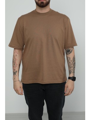 Jsco Hscstore Erkek Bisiklet Yakalı Toprak T-Shirt - 8418