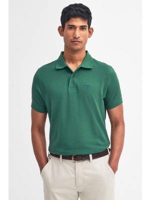 Barbour Lightweight Sports Polo Yaka Ol72 Racıng Green