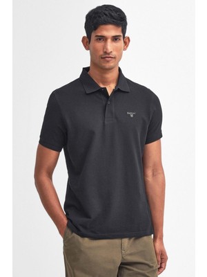 Barbour Lightweight Sports Polo Yaka BK31 Black