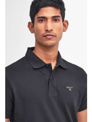 Barbour Lightweight Sports Polo Yaka BK31 Black