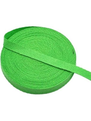 1 cm 10 Metre Çimen Yeşili Dar Dokuma Balıksırtı Şerit