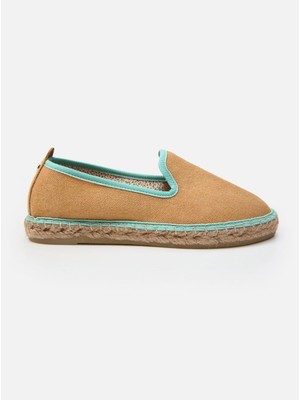 Su Espadril Bionda Koyu Kum Kadın Düz Espadril