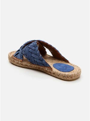 Su Espadril Osaka Indigo Mavi Kadın Espadril Terlik