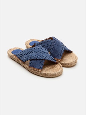 Su Espadril Osaka Indigo Mavi Kadın Espadril Terlik