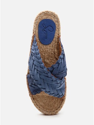 Su Espadril Osaka Indigo Mavi Kadın Espadril Terlik