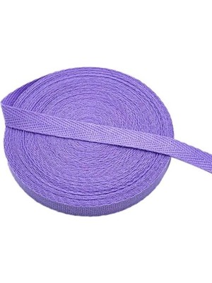1 cm 10 Metre Lila Dar Dokuma Balıksırtı Şerit