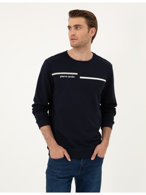 Pierre Cardin Erkek Lacivert Regular Fit Sweatshirt 50295755-VR033