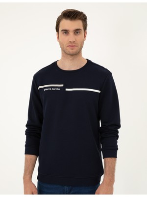 Pierre Cardin Erkek Lacivert Regular Fit Sweatshirt 50295755-VR033