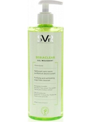 SVR Sebiaclear 400 ml Köpük Temizleyici Jel Yağlı Ciltler İçin Gliserin ile Etkili