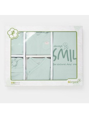 Biorganic Waffle Smile Hastane Çıkışı 10'lu Set Mint Yeşili