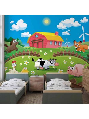 Duvar Kağıdı Baskı Çiftlik Çocuk Çocuk Odası