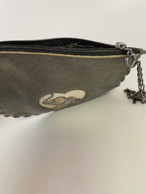 Etnik Clutch Çanta Ince Fil Desenli 17*13