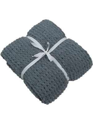 Almila Floppy Battaniye Antrasit (130X170 Cm)