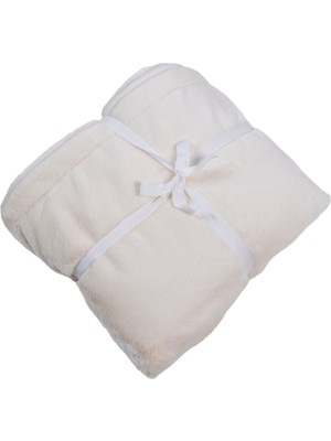 Almila Soft Battaniye Ekru (140X190 Cm)