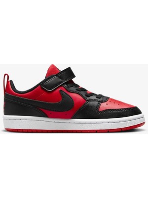 Nike Çocuk Siyah - Kırmızı Yürüyüş Ayakkabısı DV5457-600 Court Borough Low Ps Beden: 34