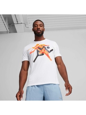 Puma Run Faster Icons Graphıc  Beyaz T-Shirt.02